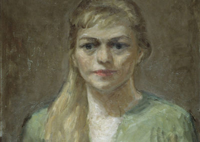 Rudolf Rothe: Claire; ca. 1963 oil on plywood; 60x50 cm