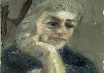 Rudolf Rothe: Claire; ca. 1963 oil on plywood; 56x43,5 cm