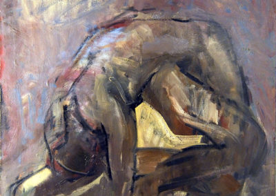 Rudolf Rothe: figure; 1965 oil on canvas; 121x125 cm