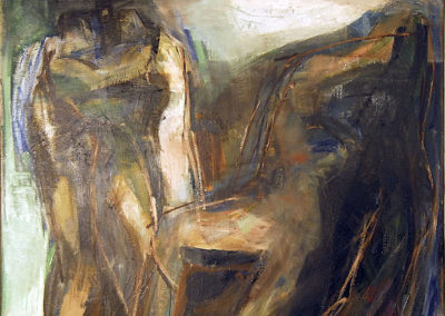 Rudolf Rothe: figures (from Ovid's metamorphosis ?); 1965 oil on canvas; 115x125 cm