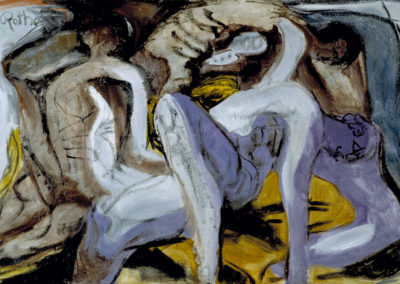 Rudolf Rothe: figures; 1967 oil on canvas; 80x125 cm