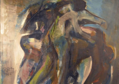 Rudolf Rothe: group; 1965 oil on canvas; 110x120 cm