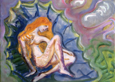 Rudolf Rothe: Geburt der Venus; ca 1995 Öl auf Leinwand; 50x60 cm