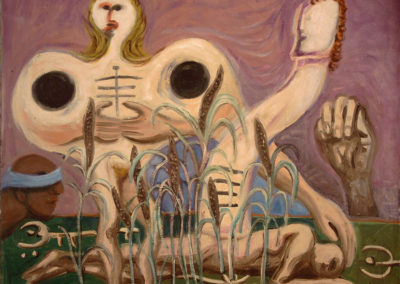 Rudolf Rothe: échelle de Jacob; 1979 huile sur toile; ca. 100x120 cm