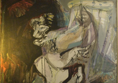 Rudolf Rothe: Saul and David; 1966 oil on canvas 110x120 cm