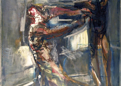 Rudolf Rothe: deux figures; 1966 huile sur toile; 120x114 cm
